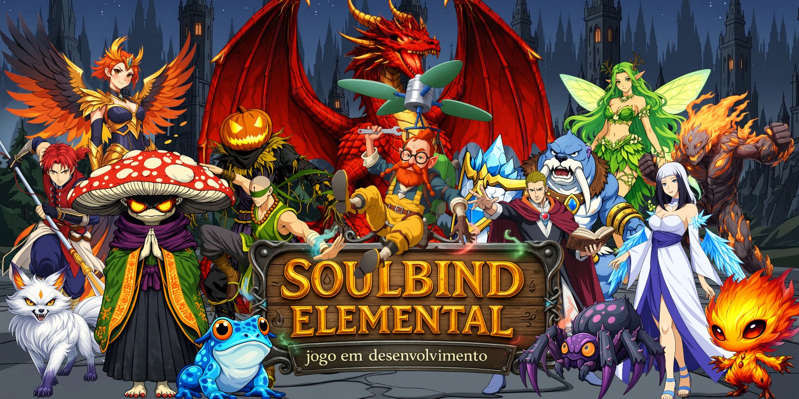 Arte principal do jogo Soulbind Elemental